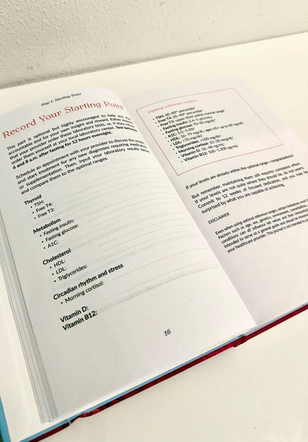 Essential Edition   OPTIMAL Self-Guided Health Journal